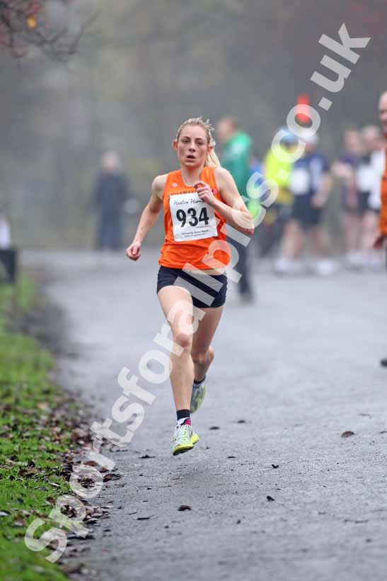 Junior womens winner 934, Heaton Harriers Memorial Road Race.